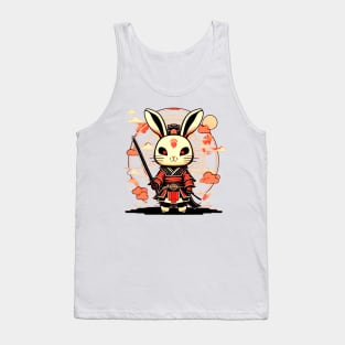 Japanice Rabbit Samurai Tank Top